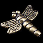17mm Antique Gold TierraCast Pewter Dragonfly Bead #CK103