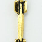 20mm Antique Gold Tierracast Pewter Arrow Charm #CKB104-General Bead