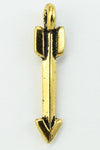 20mm Antique Gold Tierracast Pewter Arrow Charm #CKB104-General Bead