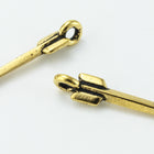 20mm Antique Gold Tierracast Pewter Arrow Charm #CKB104-General Bead
