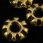 4mm Antique Gold Tierracast Pewter "Teke" Heishi Spacer-General Bead