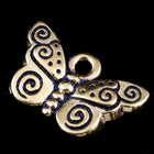 9mm x 15mm Antique Gold Tierracast Butterfly Charm-General Bead