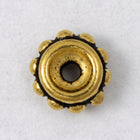 6mm Antique Gold Tierracast Pewter Beaded Bead-General Bead