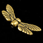 7mm x 20mm Antique Gold Tierracast Dragonfly Wings-General Bead