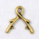 8mm Antique Gold Tierracast Briolette Vine Bail-General Bead