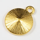 18mm x 14mm Bright Gold Setting for 12mm Swarovski Rivoli #CKB169-General Bead