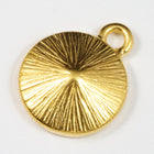 18mm x 14mm Crystal/Bright Gold Setting for 12mm Swarovski Rivoli #CKB169-General Bead