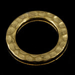 9mm Gold Tierracast Hammered Round Link #CKA430-General Bead