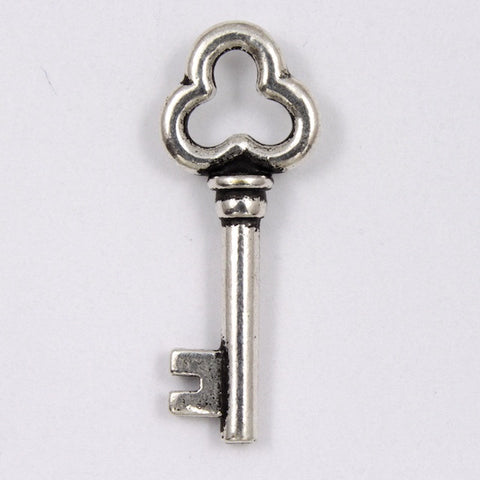 9mm x 22mm Antique Silver Tierracast Victorian Key-General Bead