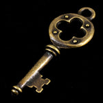 12mm x 32mm Antique Brass Tierracast Quatrefoil Key-General Bead