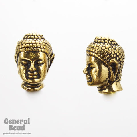 10mm x 14mm Antique Gold Tierracast Buddha Head Bead-General Bead