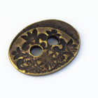 18mm Antique Brass Tierracast Jardin 2 Hole Button (20 Pcs) #CKB230-General Bead