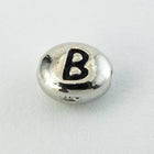 6mm x 5mm Antique Silver Tierracast Pewter Letter "B" Bead #CKB237-General Bead