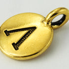 17mm Antique Gold Tierracast Pewter Lambda Charm #CKB243-General Bead