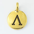 17mm Antique Gold Tierracast Pewter Lambda Charm #CKB243-General Bead