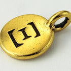 17mm Antique Gold Tierracast Pewter Xi Charm #CKB244-General Bead