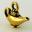 13mm Antique Gold Tierracast Pewter Lamp Charm (20 Pcs) #CKB254-General Bead