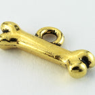 16mm Antique Gold Tierracast Pewter Bone Charm (20 Pcs) #CKB271-General Bead
