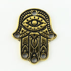 22mm Antique Gold Tierracast Pewter Hamsa Hand Link (20 Pcs) #CKB277-General Bead