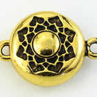 18mm Antique Gold Tierracast Pewter Lotus Magnetic Clasp (5 Sets) #CKB305-General Bead
