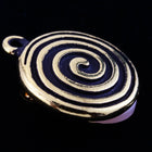 17mm Antique Gold Tierracast Pewter Spiral Ear Clip with Loop #CKB325-General Bead