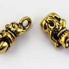17mm Antique Gold Tierracast Pewter Beckoning Cat Charm #CKB329-General Bead