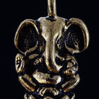18mm Antique Gold Tierracast Pewter Ganesh Charm #CKB330-General Bead