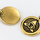 16.6mm Antique Gold Tierracast Eye of Providence Charm #CKB352-General Bead