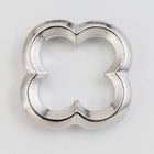 16mm Antique Silver Tierracast Pewter Quatrefoil Link (10 Pcs) #CKB374-General Bead