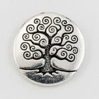 16mm Antique Silver Tierracast "Tree of Life" Button #CKB386-General Bead
