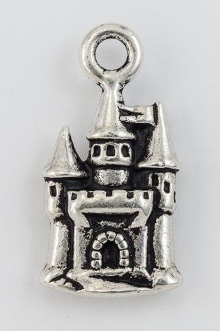 21mm Antique Silver Tierracast Pewter Castle Charm (20 Pcs) #CKB401-General Bead