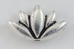 7mm Antique Silver Tierracast Lotus Bead (20 Pcs) #CKB404-General Bead