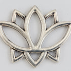 19mm Antique Silver Tierracast Pewter Open Lotus Link (10 Pcs) #CKB412-General Bead