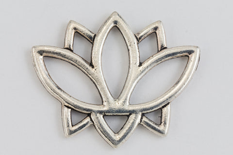 19mm Antique Silver Tierracast Pewter Open Lotus Link (10 Pcs) #CKB412-General Bead