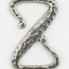 28mm Antique Silver Tierracast Z Hook Clasp (5 Pcs) #CKB414-General Bead