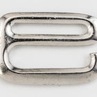 1/2" Rhodium TierraCast E Hook Clasp (15 Pcs) #CK557-General Bead