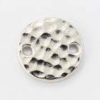 11mm Silver Tierracast Hammered Disk Link #CKB428-General Bead