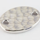 13mm Silver Tierracast Hammered Oval Link #CKB429-General Bead