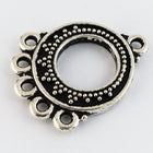 23mm Antique Silver Tierracast 5 Loop Bali Chandelier #CKB438-General Bead