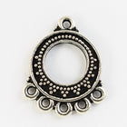 23mm Antique Silver Tierracast 5 Loop Bali Chandelier #CKB438-General Bead