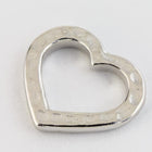 14mm Silver Tierracast Hammered Heart Link #CKB442-General Bead