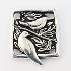21mm Antique Silver Tierracast Botanical Birds Link #CKB443-General Bead