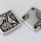 21mm Antique Silver Tierracast Botanical Birds Link #CKB443-General Bead
