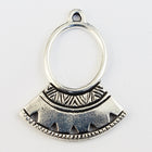 30mm Antique Silver Tierracast Pewter Ethnic Ring Fan Link #CKB451-General Bead