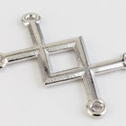 28mm Silver Tierracast Pewter Criss-Cross Link #CKB452-General Bead