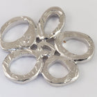 25mm Rhodium Tierracast Intermix Five Rings Link (10 Pcs) #CK454-General Bead