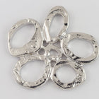 25mm Rhodium Tierracast Intermix Five Rings Link (10 Pcs) #CK454-General Bead