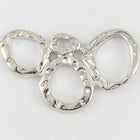 25mm Rhodium Tierracast Intermix 3 Rings Link (20 Pcs) #CK456-General Bead