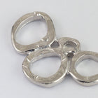 25mm Rhodium Tierracast Intermix 3 Rings Link (20 Pcs) #CK456-General Bead