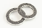 3/4" Antique Silver TierraCast Pewter Spiral Ring (20 Pcs) #CK478-General Bead